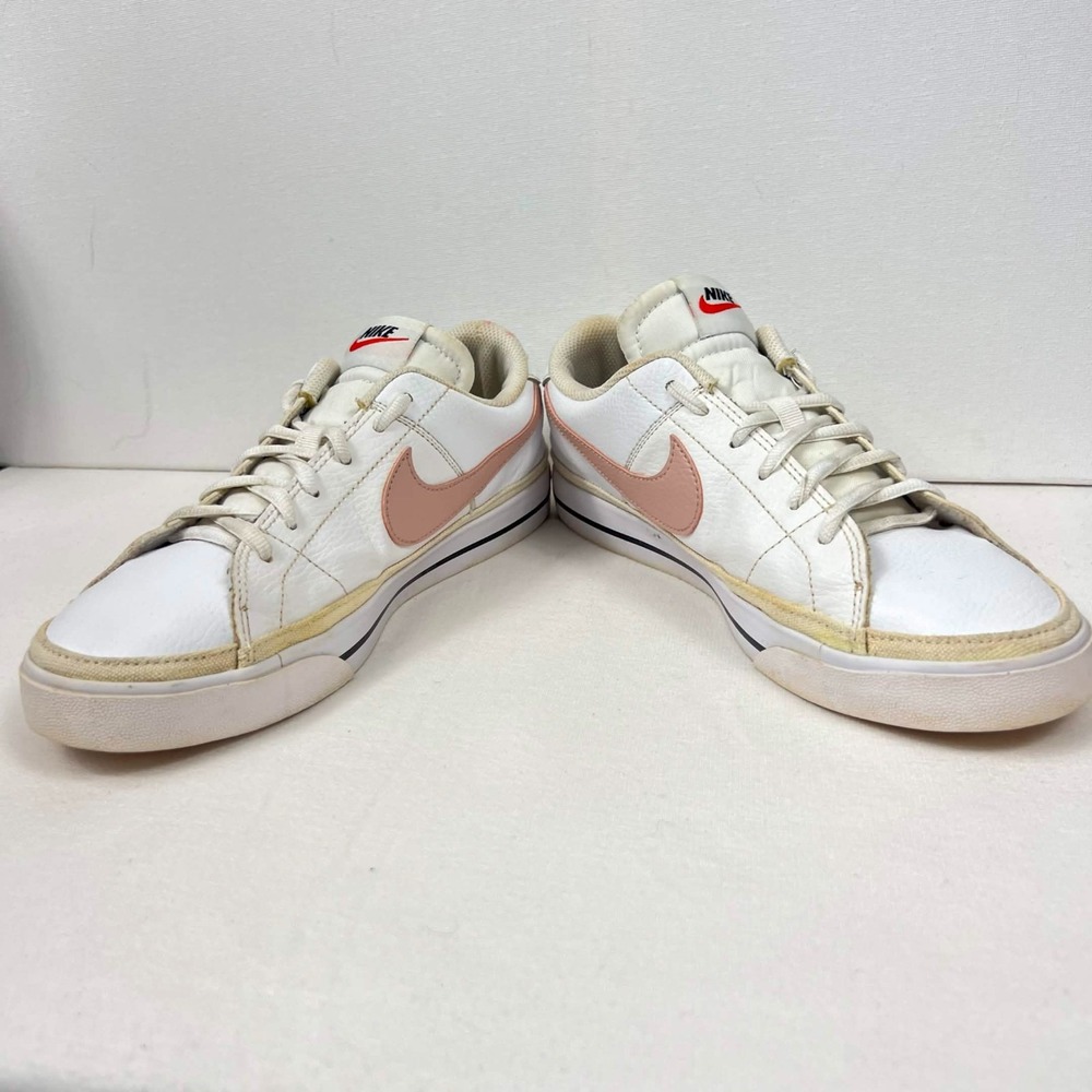GUC Nike Court Legacy White Rose Whisper Sneaker Woman's Size 9 - Picture 7 of 13